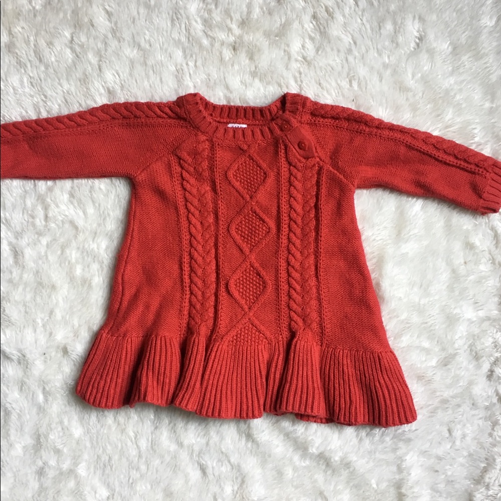 BABY GAP red ruffle sweater